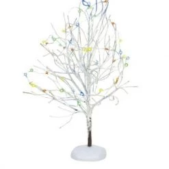 The Christmas Palace VILLAGE ACCESSORY LIT 11" WHITE FROST TREE Department 56