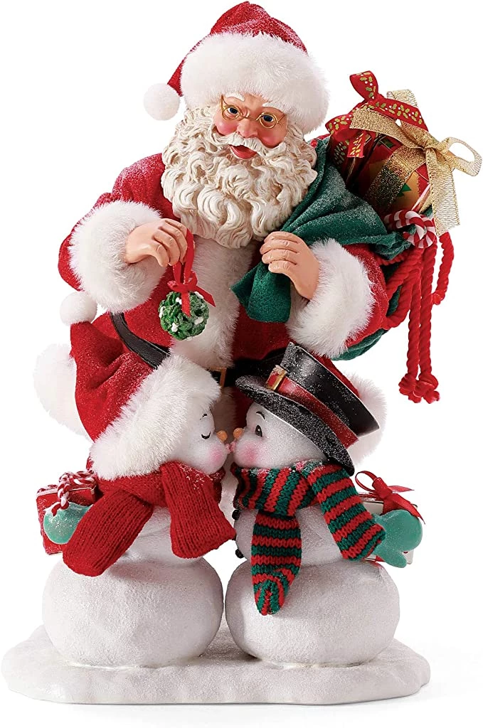 The Christmas Palace POSSIBLE DREAMS 10.5" SNOWY KISSES Santas 1 The Christmas Palace POSSIBLE DREAMS 10.5" SNOWY KISSES Santas