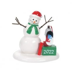 The Christmas Palace Department 56 VILLAGE ACCESSORY LUCKY THE SNOWMAN 2022