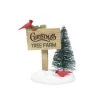 The Christmas Palace VILLAGE ACCESSORY CARDINAL CHRISTMAS SIGN Department 56