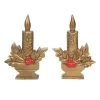 The Christmas Palace VILLAGE ACCESSORY CANDLE GREETINGS SET OF 2 Department 56