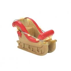 The Christmas Palace VILLAGE ACCESSORY LIT SANTA'S GOLDEN SLEIGH Department 56