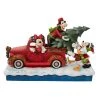 The Christmas Palace DISNEY TRADITIONS 7" RED TRUCK W ITH MICKEY & FRIEND