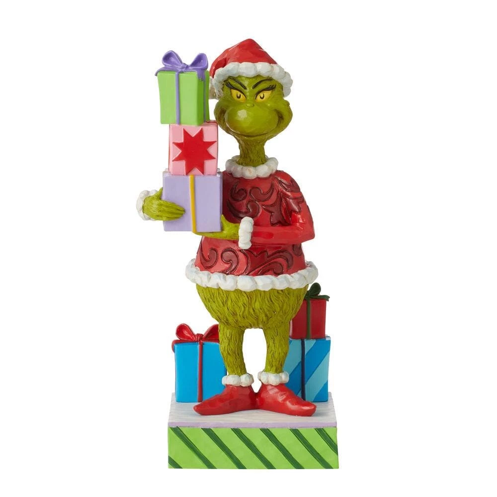 The Christmas Palace 8" THE GRINCH HOLDING A PRESENT 1 The Christmas Palace 8" THE GRINCH HOLDING A PRESENT