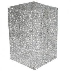The Christmas Palace 12" X 8" SILVER GLITTER MESH BOX