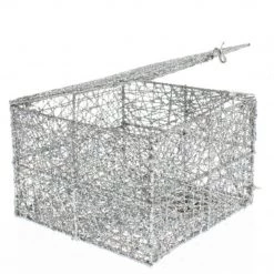 The Christmas Palace 4" X 6" SILVER MESH BOX Hats & Boxes
