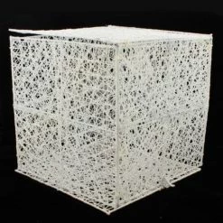The Christmas Palace 8" X 8" WHITE MESH BOX
