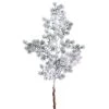 The Christmas Palace Stems & Picks 25" SNOW PINE SPRAY SET OF 6