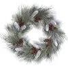 The Christmas Palace 30" PINE CONE BERRY WREATH UNLIT