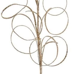 The Christmas Palace 29" GOLD GLITTER GRASS SPRAY SET OF 12