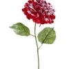 The Christmas Palace 27" RED SNOWY HYDRANGEA SET OF 6 Flowers