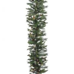 The Christmas Palace Garlands 9 FT X 16" ROCKY MOUNTAIN PINECONE GARLAND PRE LIT 100 CLEAR LIGHTS