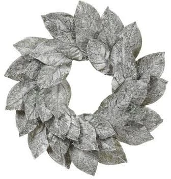 The Christmas Palace 22" ICED MAGNOLIA LEAF WREATH UNLIT Wreaths 1 The Christmas Palace 22" ICED MAGNOLIA LEAF WREATH UNLIT Wreaths