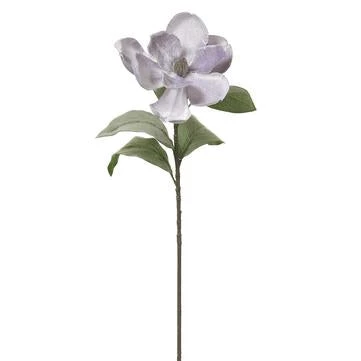The Christmas Palace Flowers 29" LAVENDER VELVET MAGNOLIA SET OF 6 1 The Christmas Palace Flowers 29" LAVENDER VELVET MAGNOLIA SET OF 6