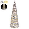 The Christmas Palace 13" BATTERY OPERATED RHINESTONE GOLD CONE TREE Table Tops