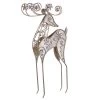 The Christmas Palace 22" CHAMPAGNE RHINESTONE DEER Table Tops