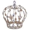 The Christmas Palace 10" GOLD GLITTER & RHINESTONE CROWN Christmas Ornaments