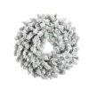 The Christmas Palace Wreaths 30" FLOCKED BLACKMORE SNOW PINE WREATH UNLIT