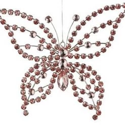 The Christmas Palace Christmas Ornaments 7" RHINESTONE BUTTERFLY ORNAMENT