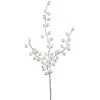 The Christmas Palace 24" WHITE PEARL SPRAY PICK SET OF 6 Stems & Picks