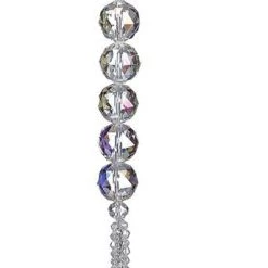 The Christmas Palace Christmas Ornaments 13" CRYSTAL DROP WITH TASSEL ORNAMENT SET OF 6