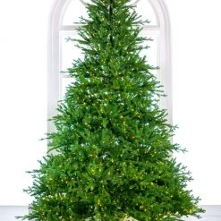 The Christmas Palace 12 FT RUSSIAN PRE LIT CLEAR & MULTI COLOR LED LIGHTS CHRISTMAS TREES