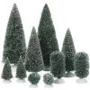 The Christmas Palace VILLAGE ACCESSORY BAG-O-FROSTED TOPIARIES PACK OF 10 Department 56