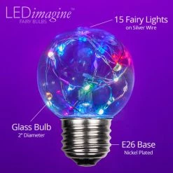 The Christmas Palace G50 MULTI COLOR LED FAIRY BULB