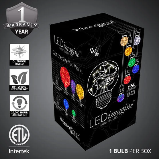 The Christmas Palace G50 MULTI COLOR LED FAIRY BULB 4 The Christmas Palace G50 MULTI COLOR LED FAIRY BULB