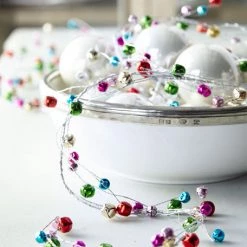 The Christmas Palace 5 FT MULTICOLOR JINGLE BELL GARLAND 6 The Christmas Palace 5 FT MULTICOLOR JINGLE BELL GARLAND