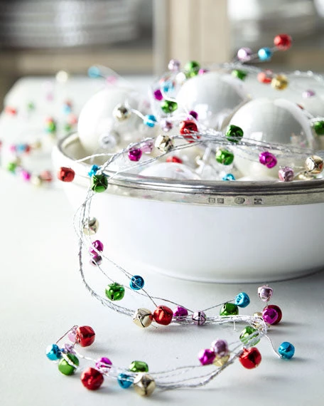 The Christmas Palace 5 FT MULTICOLOR JINGLE BELL GARLAND 3 The Christmas Palace 5 FT MULTICOLOR JINGLE BELL GARLAND