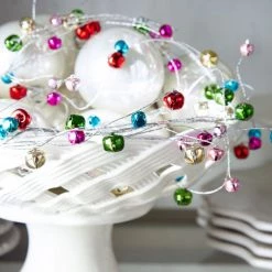 The Christmas Palace 5 FT MULTICOLOR JINGLE BELL GARLAND 7 The Christmas Palace 5 FT MULTICOLOR JINGLE BELL GARLAND