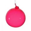 The Christmas Palace 4" LIGHT BERRY BUBBLEGUM GLASS ORNAMENT SET OF 3 Christmas Ornaments