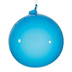 The Christmas Palace 6" AGEIAN SEA BLUE BUBBLEGUM ORNAMENT