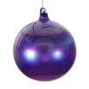 The Christmas Palace 5" PURPLE PEARL GLASS BUBBLEGUM ORNAMENT