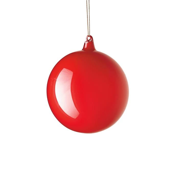 The Christmas Palace 4" RED BUBBLEGUM BALL ORNAMENT SET OF 3 1 The Christmas Palace 4" RED BUBBLEGUM BALL ORNAMENT SET OF 3