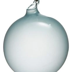 The Christmas Palace 5" AQUA BUBBLEGUM GLASS ORNAMENT Christmas Ornaments