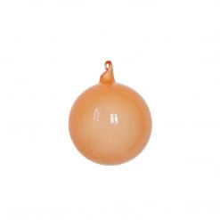 The Christmas Palace Christmas Ornaments 5" PEACH BUBBLEGUM GLASS ORNAMENT