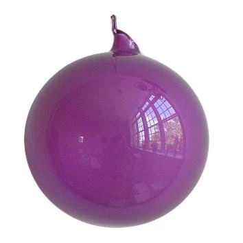 The Christmas Palace 5" PURPLE BUBBLEGUM GLASS ORNAMENT 1 The Christmas Palace 5" PURPLE BUBBLEGUM GLASS ORNAMENT