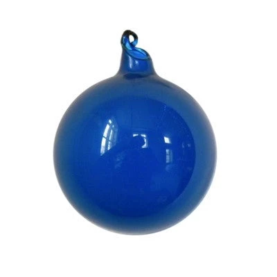 The Christmas Palace 6" BLUE BUBBLEGUM GLASS ORNAMENT 1 The Christmas Palace 6" BLUE BUBBLEGUM GLASS ORNAMENT