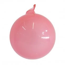 The Christmas Palace 6" PINK BUBBLEGUM GLASS ORNAMENT Christmas Ornaments