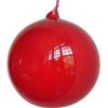The Christmas Palace 6" RED BUBBLEGUM GLASS ORNAMENT