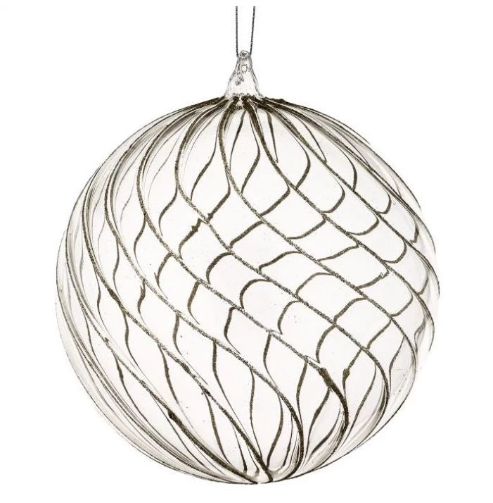 The Christmas Palace 6" GLASS CHAMPAGNE OPULENT BALL ORNAMENT SET OF 4 Christmas Ornaments 1 The Christmas Palace 6" GLASS CHAMPAGNE OPULENT BALL ORNAMENT SET OF 4 Christmas Ornaments