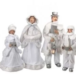 The Christmas Palace 26-35" FROSTED CAROLLERS SET OF 4 Table Tops