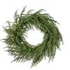 The Christmas Palace 24" GREEN NORFOLK PINE WREATH