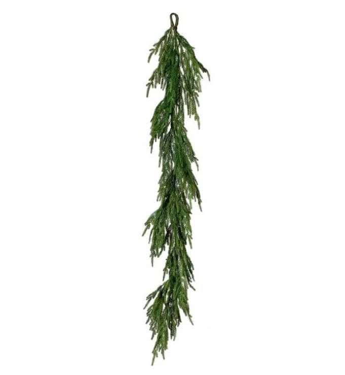 The Christmas Palace 5 FT NATURAL TOUCH NORFOLK PINE GARLAND UNLIT Garlands 1 The Christmas Palace 5 FT NATURAL TOUCH NORFOLK PINE GARLAND UNLIT Garlands