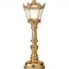 The Christmas Palace Table Tops 16" GOLD LED GILDED ORNATE LAMP POST BATTERY OPERATED