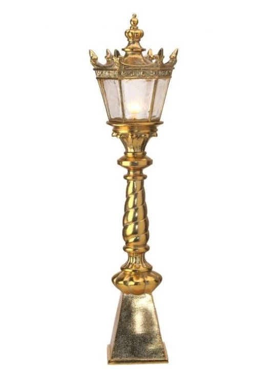 The Christmas Palace 24" GOLD LED GILDED ORNATE LAMP POST BATTERY OPERATED 2 The Christmas Palace 24" GOLD LED GILDED ORNATE LAMP POST BATTERY OPERATED