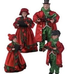 The Christmas Palace Table Tops 16" TRADITIONAL CAROLLERS SET OF 4