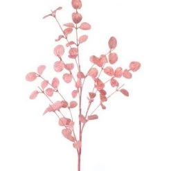 The Christmas Palace Stems & Picks 37" PINK GLITTER EUCALYPTUS SPRAY SET OF 6